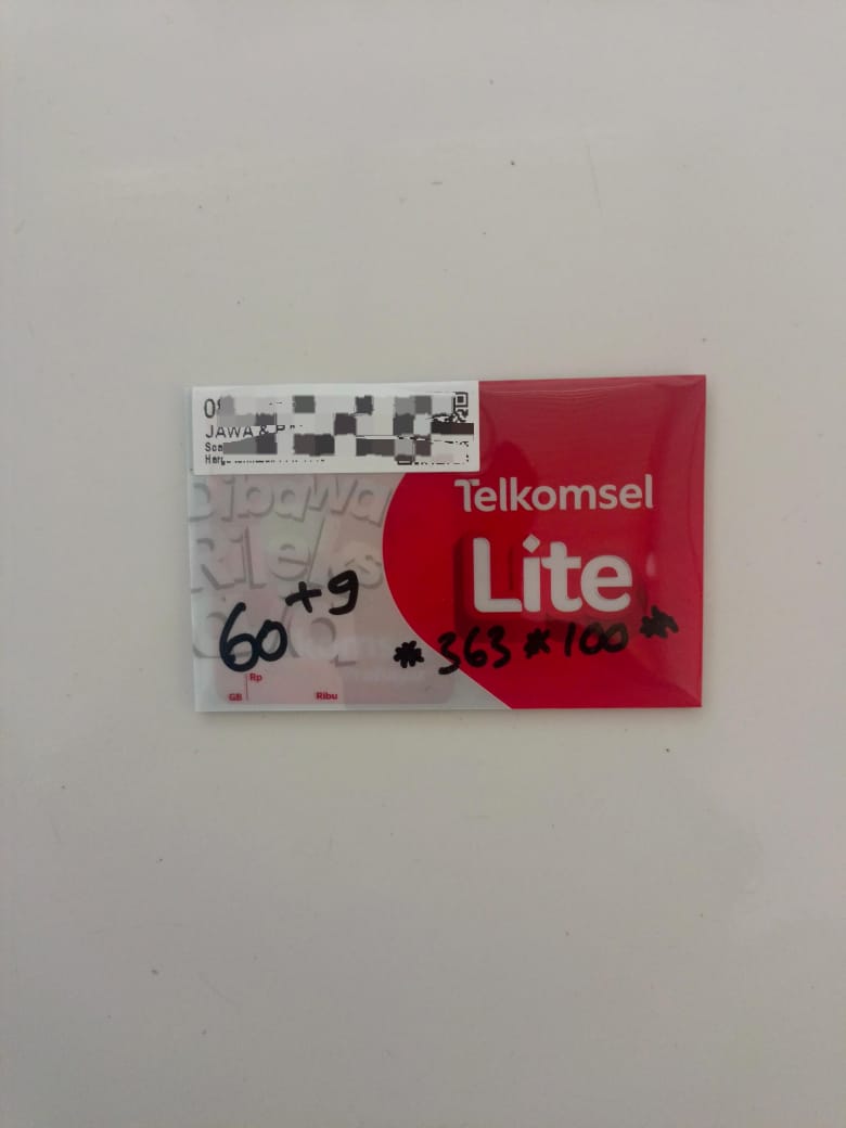 PERDANA TELKOMSEL 60+9GB (Rp. 52.000.00-)